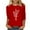 10Red, variant on PuLe Long Sleeve Shirts for Women Womens 3/4 Length Sleeve Tops Casual Three Quarter Sleeve T-Shirts Round Neck Cute Tunic Tops Summer Blouses for Women 2024 