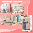 thumbnail image 6 of Infans Kids Dress up Storage Hanging Armoire Dresser Costume Closet w/Mirror & Toy Bins, 6 of 7
