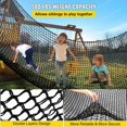 thumbnail image 4 of Vevor SCPP14.5X14.551HEV0 14.8 x 14.8 ft. Playground Climbing Cargo Net, Black, 4 of 11