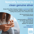 Simple Shine Silver Jewelry Cleaner Solution Cleaning for Sterling Jewelry, Coins, Silverware