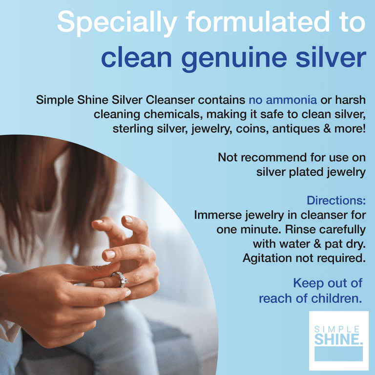 Simple Shine Silver Jewelry Cleaner Solution