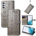 thumbnail image 1 of Funda Cartera FOXDOCK para Samsung Galaxy A54 5G , Flip PU con Relieve de Gatos y Perros, Tarjetero y Soporte, 1 of 6
