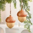 thumbnail image 4 of Christmas Wooden Hazelnut & Acorn Pendants, Natural-Looking Wooden Ornament Accessories for Christmas Tree, Charming Holiday Decorative Pieces to Add Festive Atmosphere in Your Home, Orange, 1pcs, 4 of 6