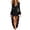 Black, variant on KICILVS Halloween Costumes for Women Adult Witch Dress Solid Color Long Bell Sleeve Ruffled High Low Hem Party Gown Orange