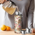 thumbnail image 4 of 20 Oz Pomeranian Dogs and Flowers Coffee Tumbler Double Wall Insulated Stainless Steel Water Bottle | Metal Reusable Thermoses Flask with Cup Cap | Leak & Sweat Proof with Anti-Dust Lid, 4 of 7