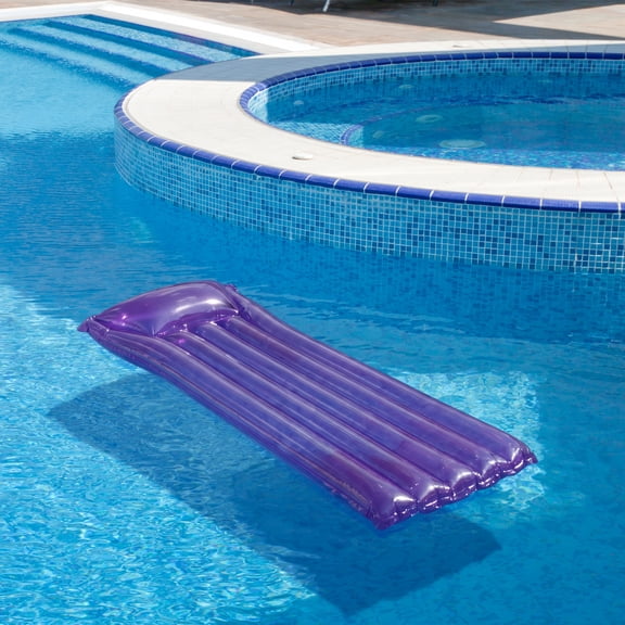 Swimline 72" Inflatable 1-Person Water Sports Swimming Pool Air Mattress - Purple
