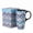 Blue, variant on Topadorn Travel Coffee Ceramic Mug Porcelain Coffee Mug Ceramic Latte Teacup with Gift Box 17 oz.,Colorful Feather