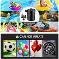 thumbnail image 5 of Electric Air Pump, 5200mAh Rechargeable Battery, Inflatable Mattress Inflator with 3 Air Nozzles, Fast Inflator for Inflatable Boat/Air Mattress, 5 of 5