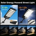 thumbnail image 2 of VOLIVO 2PACK Solar Street Light, 180 LED Beads Solar Motion Lights Outdoor Waterproof with Remote for Patio Parking Lot Garage Yard, 2 of 8