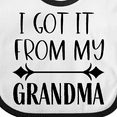 thumbnail image 4 of Inktastic I Got It from My Grandma Boys or Girls Baby Bib, 4 of 4