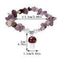 thumbnail image 2 of Riforla Bracelet en Gravier Naturel pour Femmes Bracelet Chakra Bracelet Extensible Perlé Bracelet en Pierre Colorée Bracelet Mignon pour Adolescentes Bijoux pour Femmes A, 2 of 6