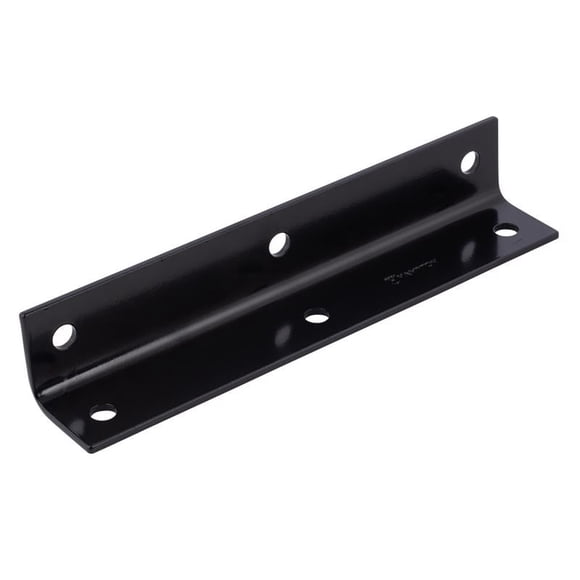 Soporte de esquina Hampton Black Steel 4 cm de alto x 23 cm de ancho x 0,3 cm de profundidad