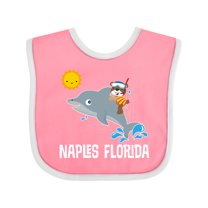 Inktastic Naples Florida Vacation Boys or Girls Baby Bib