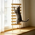 thumbnail image 5 of Wooden Cat Wall Ladder, Hanging Cat Climbing Bridge Shelf, Indoor Cat Activity Play For Wall Mounted Cat Shelves,B - 100Cm, 5 of 6