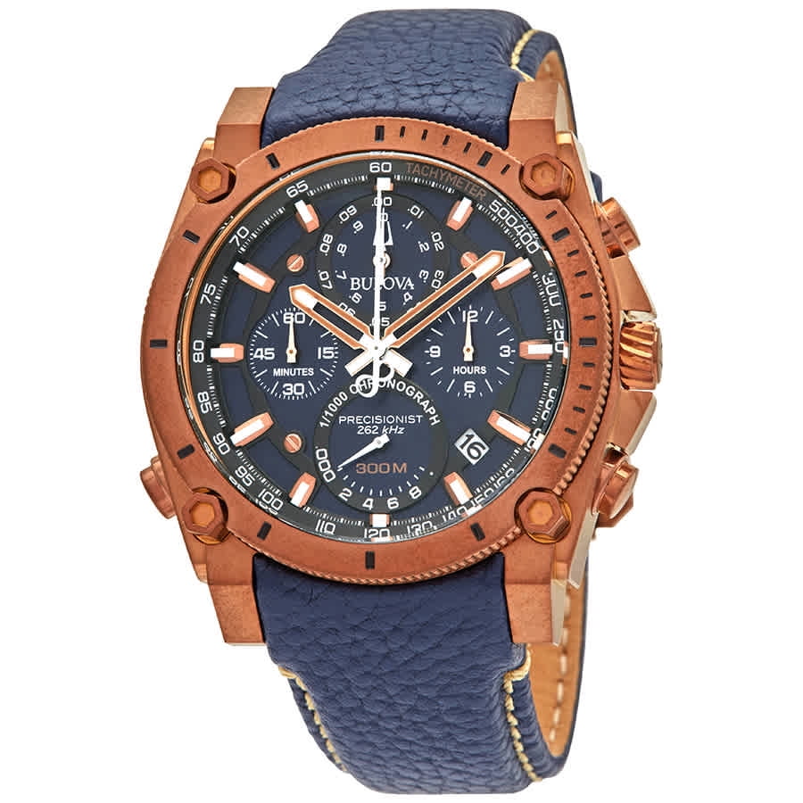 Bulova Bulova Precisionist Chronograph Quartz Blue Dial Men's Watch 97B186