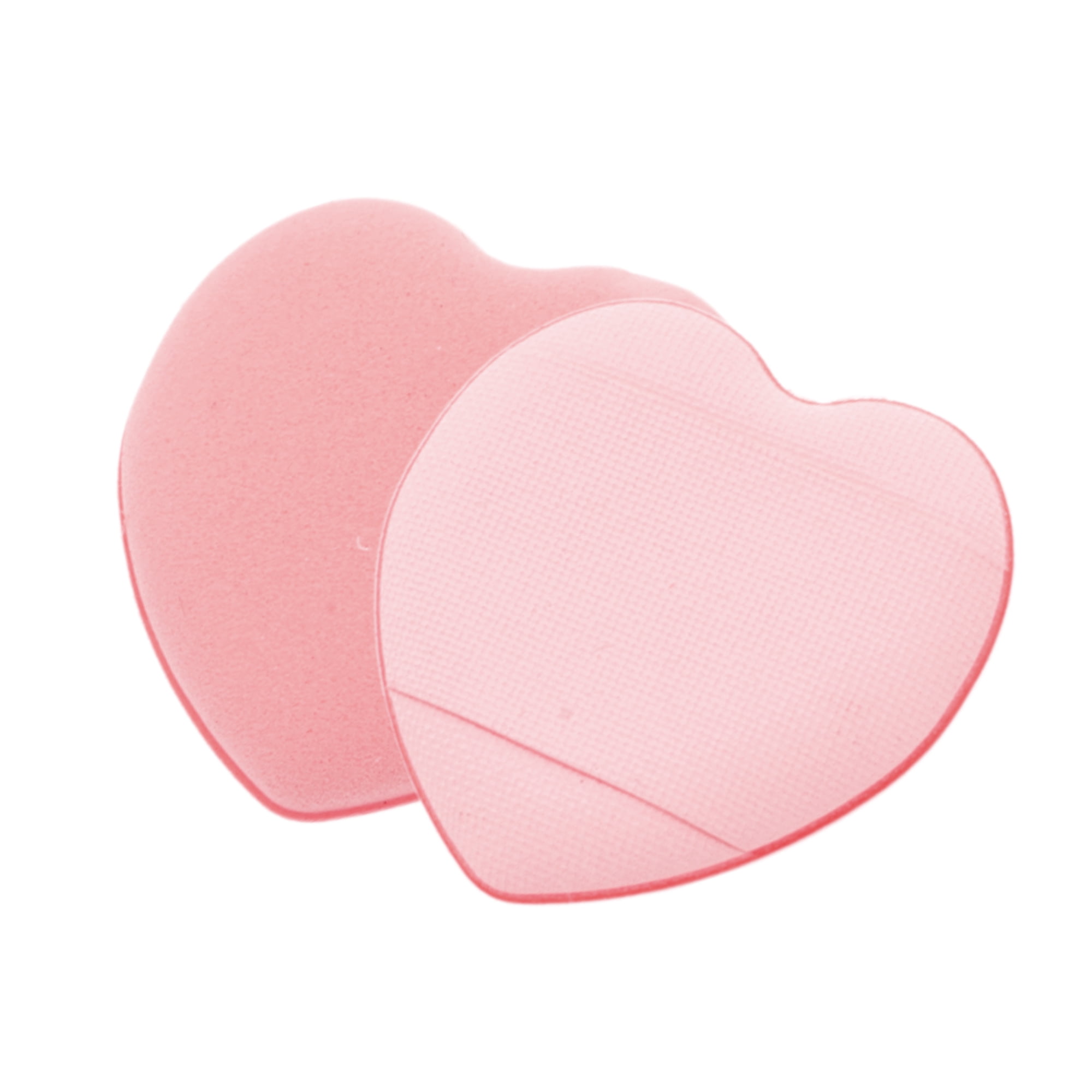 Unique Bargains 5 Pcs Heart-Shaped Face Makeup Sponge for Travel Pink