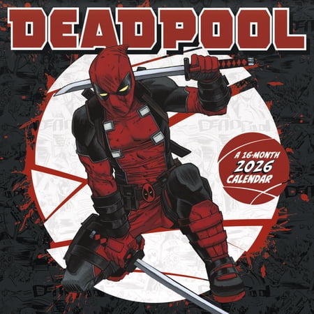 Trends International Deadpool 2026 Wall Calendar