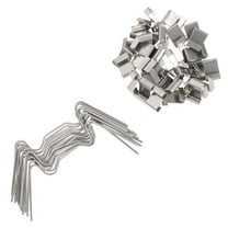 TABLZONE 100Pcs Stainless Steel Greenhouse Overlap Clips, and Easy to Use for Garden and Plant