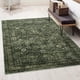thumbnail image 1 of Alfombra Morebes Lavable Verde Oscuro 183x274 cm Vintage Boho, 1 of 8