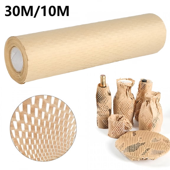 CCOCC Honeycomb Cushioning Wrapping Roll,Perforated Packing Paper for Moving & Void Fill