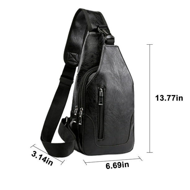 Anti Theft Sling Backpack Crossbody Bag Daypack Shoulder Pack Amazon.com: SEAFEW Black Sling Crossbody Bag for Men Women  main image 2