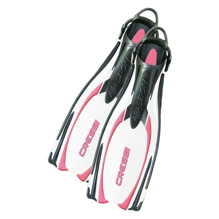 UPC: 0843607517379 | Cressi Reaction EBS Fins – Clear/Pink – Xs-S
