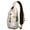 Floral Daisy Pr, variant on Celestial Spacecraft Sling Backpack, Galaxy Rocket Star Moon Crossbody Daypack for Travel, Sci-Fi Aesthetic Bag