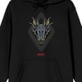 thumbnail image 7 of House of the Dragon Blue Dragon Head Men's Black Hoodie-5XLB, 7 of 7