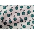 thumbnail image 4 of oneOone Cotton Poplin Dark Teal Blue Fabric Leaves & Fruit Block Diy Clothing Quilting Fabric Print Fabric By Yard 56 Inch Wide, 4 of 4