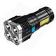 thumbnail image 3 of Linterna LED portátil para exteriores, recargable por USB, superbrillante, de cuatro núcleos, para pesca, senderismo y emergencias, 1 unidad, 3 of 14