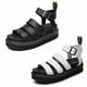 thumbnail image 2 of Womens Chunky Sandals Thick Sole Strappy Block Flatforms Shoes Summer New Size, 2 of 4