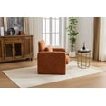 thumbnail image 3 of CQSXDA Fabric Accent Chair, Comfy Upholstered Armchair for Leisure Use in Living Room or Apartment Spaces，Orange, 3 of 10