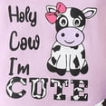 thumbnail image 6 of Baby Girl Summer Clothing Set 2 Piece Cow Print Short Sleeve Romper and Shorts Infant Newborn Toddler Girl Cute Summer Outfit, 6 of 6