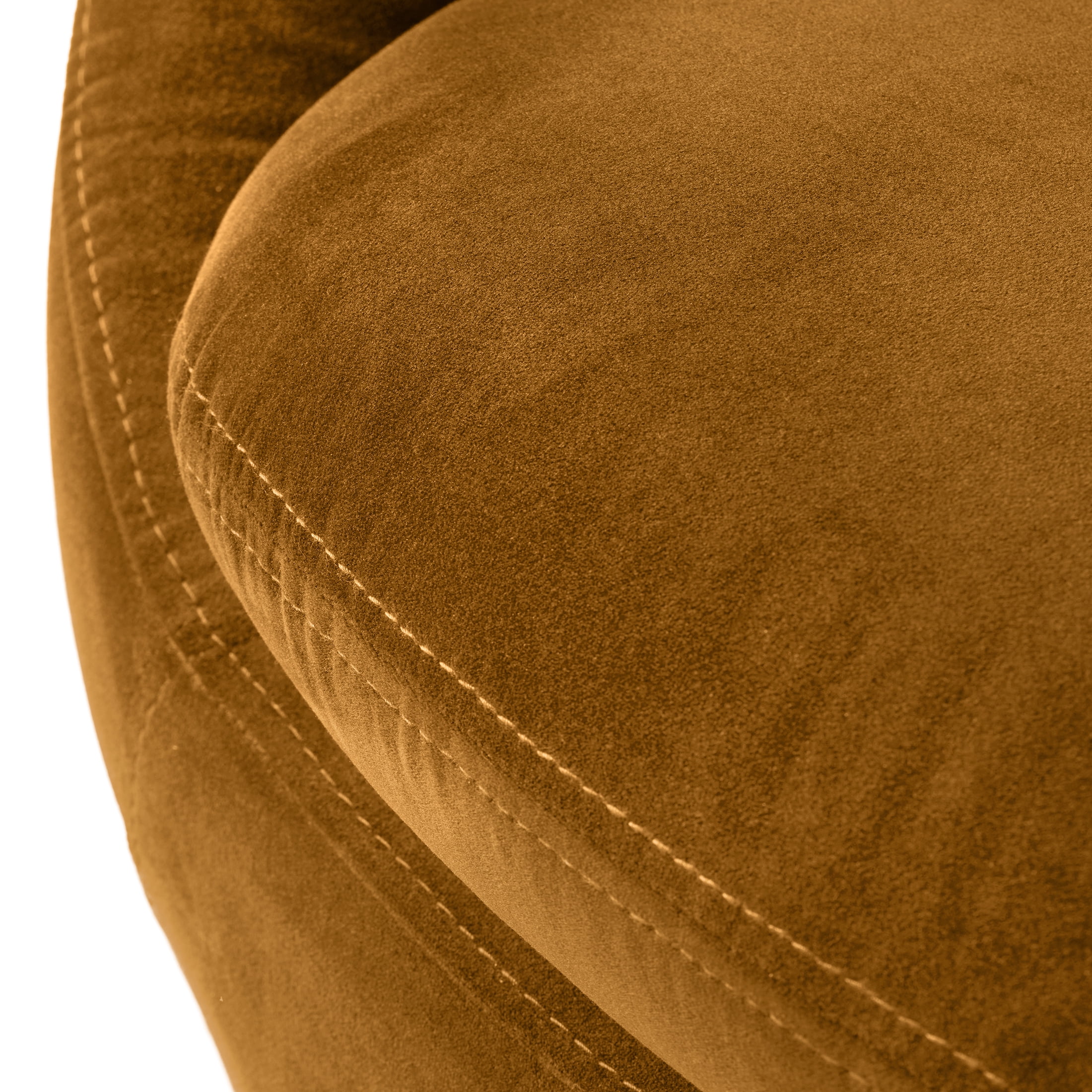 Better Homes & Gardens Mira Swivel Accent Chair, Ochre Velvet