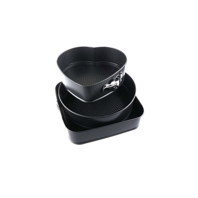 Moldes ANTIADHERENTES Myrva Set de 3 Acero Inoxidable Desmontables