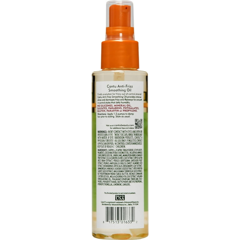 Cantu Anti-Frizz Smoothing Hair Oil, 4 oz. - Walmart.com