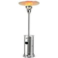thumbnail image 1 of Costway Patio Propane Heater Stainless Steel 48,000 BTU W/Table & Wheels, 1 of 8