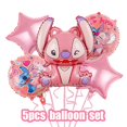 thumbnail image 1 of Disney Pink Stitch Birthday Party Decoration Lilo Stitch Happy Birthday Party Deco Supply Kit Tableware Background Balloon Set, 1 of 7
