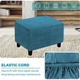 thumbnail image 4 of Topchances Club Chair Slipcover Armchair slipcover Bundles Rectangular Ottoman Slipcover Footstools Covers 2 Piece Sets Furniture Protective Cover with Elastic Bottom (L), 4 of 9