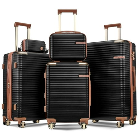 Joyway Expandable Luggage Sets 5 Piece, Lightweight Durable Hard Shell Travel Suitcase Set with TSA Lock, Spinner Wheels