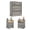 A#Gray,1pc dresser+2 pc nightstand(LED&Outlets), variant on Holliwill Dresser Nightstands Set, 4 Drawers Dresser and 2pcs Bedside Table for Bedroom, Grey