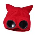 thumbnail image 2 of BELOVING Bonnet Chapeau Décontracté pour Temps Froid Chapeau Tricoté pour Camping Randonnée Festival Fête Rouge, 2 of 10