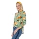thumbnail image 2 of Blusa Mujer Casual Manga Corta Floreada Verde Olivo Palassi 3917, 2 of 7