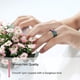 thumbnail image 4 of Anillos para mujer, regalos para mujer, moda femenina, color acero inoxidable, anillo geométrico, joyería, anillo, talla 5-12, anillo para mujer, 4 of 5