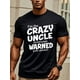 thumbnail image 1 of [Camiseta con gráfico del Tío Loco] Camiseta del TÍO LOCO - Cuello redondo, corte regular, absorbe la humedad, estilo casual diario, ideal para deportes de ocio, 1 of 5