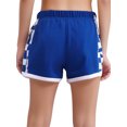 thumbnail image 2 of TiaoBug Kids Girls Cotton Shorts Contrast Color Plaid Cycling Yoga Running Shorts Summer Hot Pants Blue 150, 2 of 7
