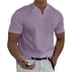 thumbnail image 1 of Camisetas Prolriy para hombre, informales, de primavera y verano, con cuello en V, lisas, de manga corta, blusas, moradas, talla XXXXL, 1 of 8