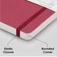thumbnail image 3 of myPAPERCLIP Limited Edition Notebook, Soft Cover, A5 (5.83" x 8.27"), Ruled, Raspberry, 3 of 7