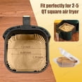 thumbnail image 3 of Forros de papel pergamino Air Fryer, 19 cm cuadrados, 150 unidades, 3 of 7