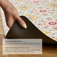 thumbnail image 6 of FIESTA Postiano Tiles Geo Textured Anti-Fatigue Comfort Kitchen Runner Mat, Non-Slip Floor Mat, Padded Standing Desk Mat, Red/Yellow/White, 20"x55", 6 of 6